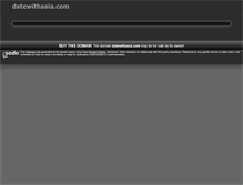 Tablet Screenshot of datewithasia.com